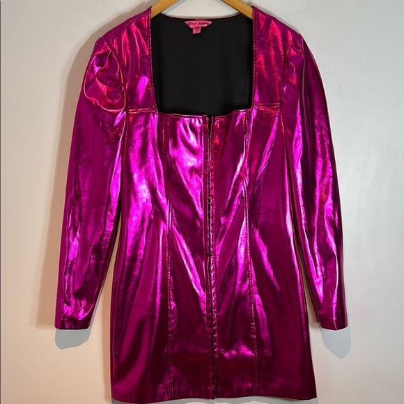 BETSEY JOHNSON Stacy Mini Dress Pink size large - Picture 3 of 12